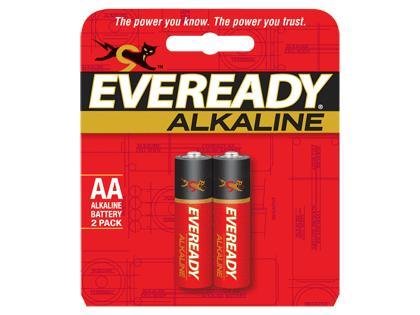 Eveready Batteries A91BP-2 Alkaline Batteries AA