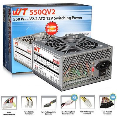 ​WT 550Watt Max ATX V2.2 Power Supply