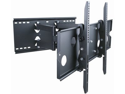 Titan Series Full Motion Wall Mount for Large 32- 60 inch TVs 175lbs Black