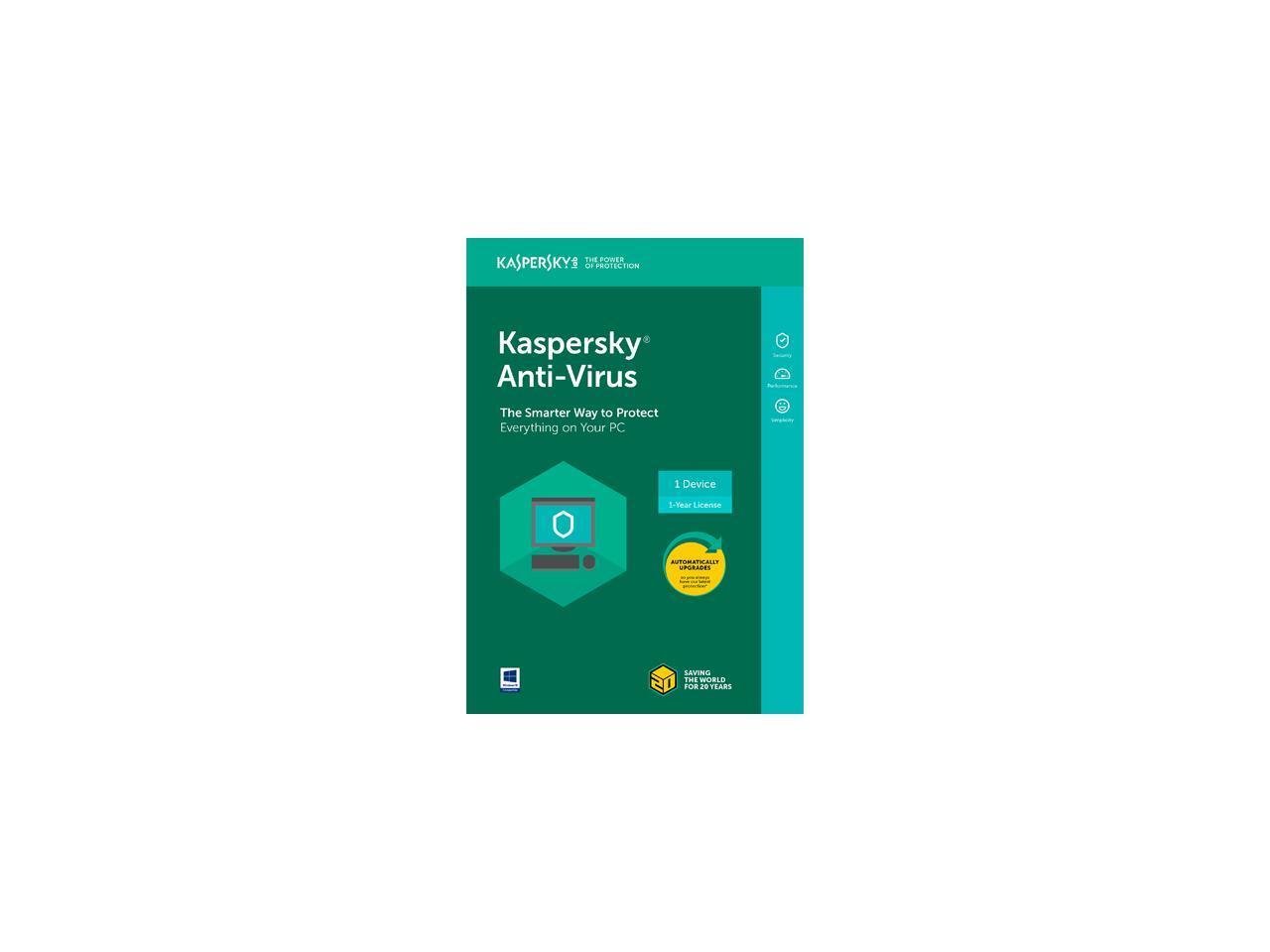 Kaspersky Anti-Virus 2020 1 Device 1 year Licence