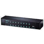 Zonet Kvm3016 16 Port Kvm Switch Osd 2u Metal 19"Rackmount ZN15KVM3016