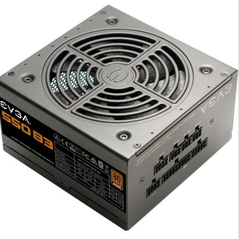 EVGA 550 B3, 80 Plus BRONZE 550W, Fully Modular, EVGA Eco Mode, 5 Year Warranty, Compact 150mm Size, Power Supply 220-B3-0550-V1