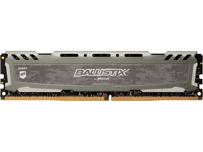 Ballistix Sport LT 8GB Single DDR4 2666 MT/s (PC4-21300) SR x8 DIMM 288-Pin Memory - BLS8G4D26BFSBK (Grey)