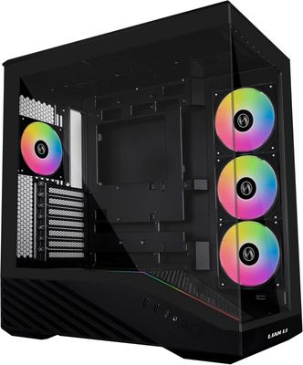 Custom Gaming PC Ryzen Lian Li V100 ATX Case Black