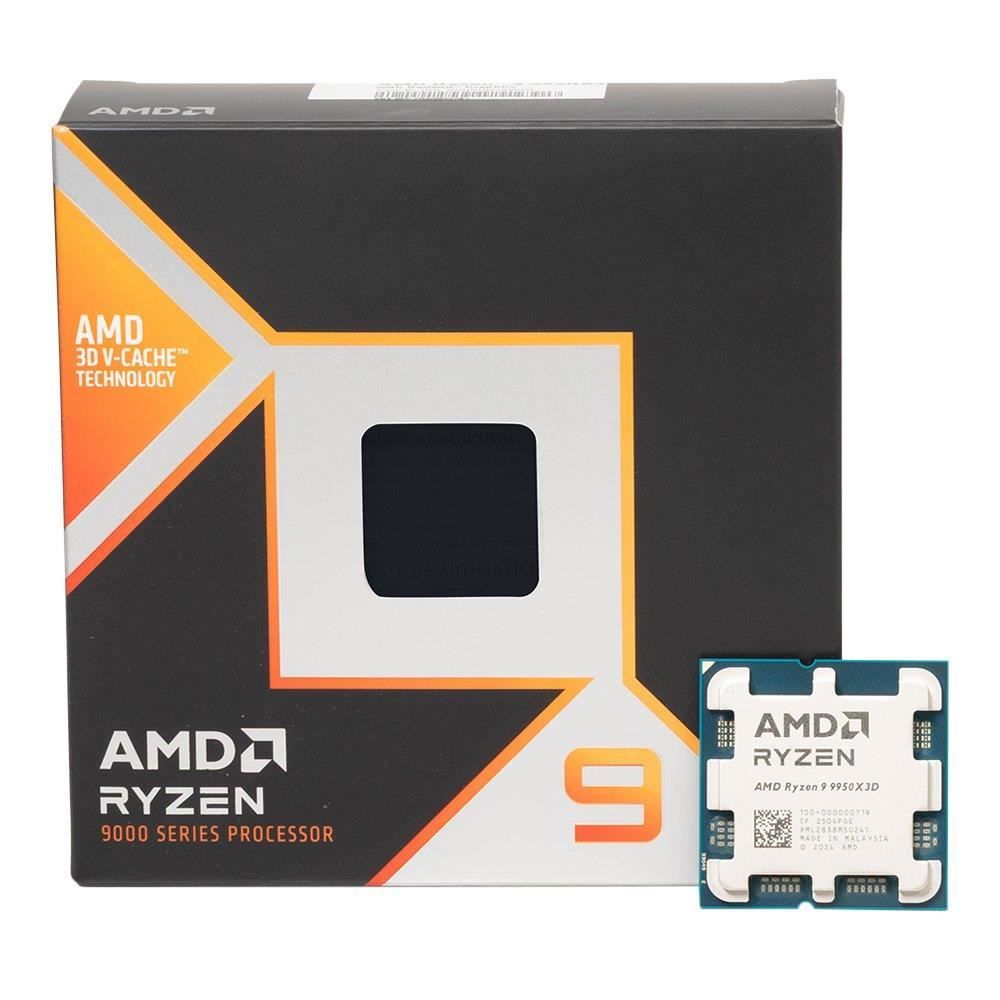 AMD Ryzen 9 9950X3D Granite Ridge AM5 4.30GHz 16-Core Boxed Processor - Heatsink Not Included