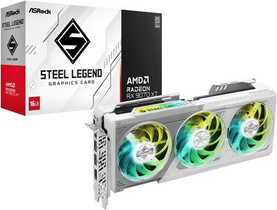ASRock Steel Legend AMD Radeon RX 9060 XT 16GB ASRock Steel Legend AMD Radeon RX 9060 XT 16GB