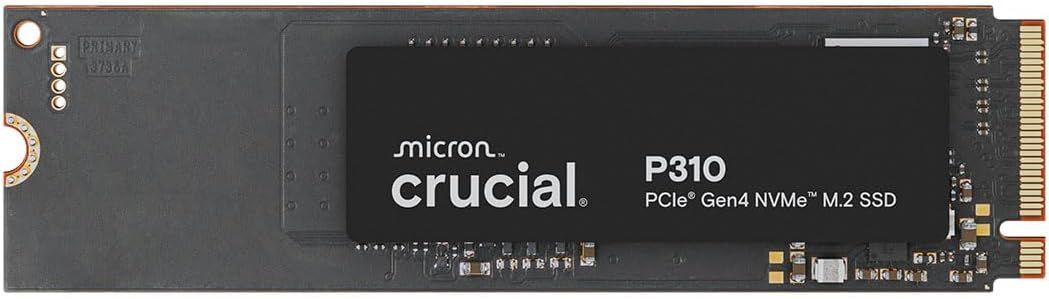 Crucial P310 500GB SSD, PCIe Gen4 NVMe M.2 2280, Up to 6,600MB/s, for Laptop, Desktop (PC), & Handheld Gaming Consoles, Includes Acronis Data Recovery