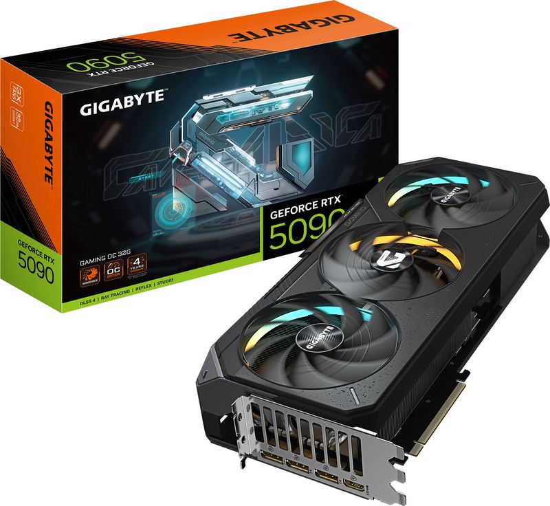 GIGABYTE - NVIDIA GeForce RTX 5090 GAMING OC 32G GDDR7 PCI Express 5.0 Graphics Card - Black GIGABYTE - NVIDIA GeForce RTX 5090 GAMING OC 32G GDDR7 PCI Express 5.0 Graphics Card - Black