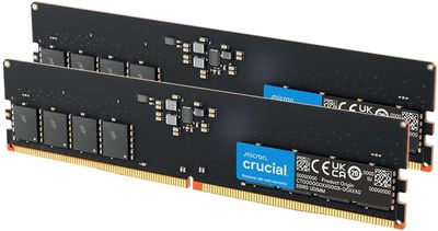 Crucial 16GB DDR5 RAM Kit (2x8GB), 5600MHz Desktop Memory, UDIMM 288-Pins, Compatible with Intel Core and AMD Ryzen 7000