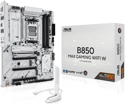 Asus B850MAXGAMINGWIFIW Mb Asusb850 Max Gaming WiFi W AMD Am5 ATX - White