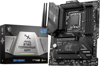 MSI MAG B760 Tomahawk WiFi Gaming Motherboard (Supports 12th/13th/14th Gen Intel Processors, LGA 1700, DDR5, PCIe 5.0, M.2, 2.5Gbps LAN, USB 3.2 Gen2, HDMI/DP, Wi-Fi 6E, Bluetooth 5.3, ATX)