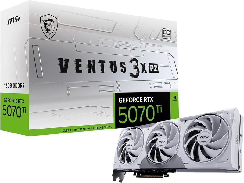 MSI Gaming RTX 5070 Ti 16G Ventus 3X PZ OC Graphics Card