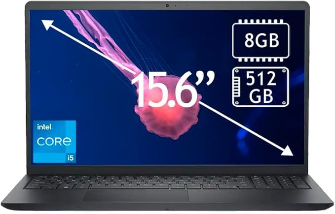 Dell - 15.6 Dell - 15.6" 2K Touchscreen Laptop - Intel Core i5 1334U 2023 - 8GB Memory - 512 GB Storage - Carbon Black
