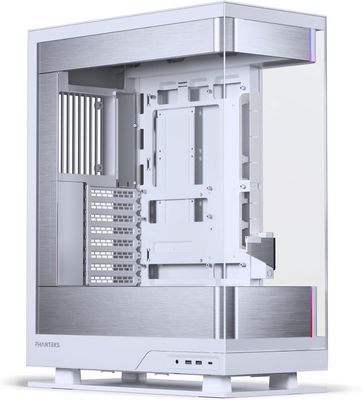 Phanteks Evolv X2 Mid-Tower, E-ATX, ATX Gaming PC Case, Vertical Airflow Design, Tempered Glass Panels, Brushed Aluminum Interior, Integrated ARGB Lighting, Silver White Phanteks Evolv X2 Mid-Tower, E-ATX, ATX Gaming PC Case, Vertical Airflow Design, Tempered Glass Panels, Brushed Aluminum Interior, Integrated ARGB Lighting, Silver White