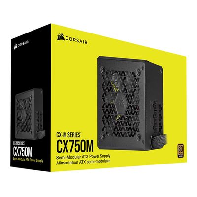 Corsair CX750M 750 Watt 80 Plus Bronze ATX Semi-Modular Power Supply