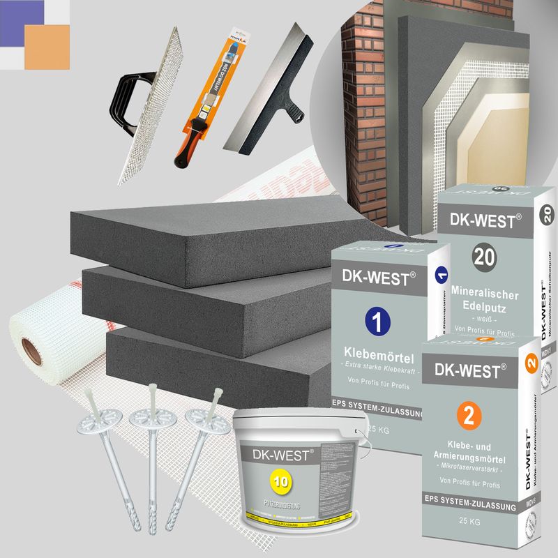 WDVS Komplett-Paket • EPS 031/032 • 80mm WDVS Komplett-Paket • EPS 031/032 • 80mm