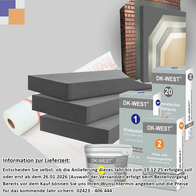 WDVS Komplett-Paket • EPS 031/032 • 80mm WDVS Komplett-Paket • EPS 031/032 • 80mm