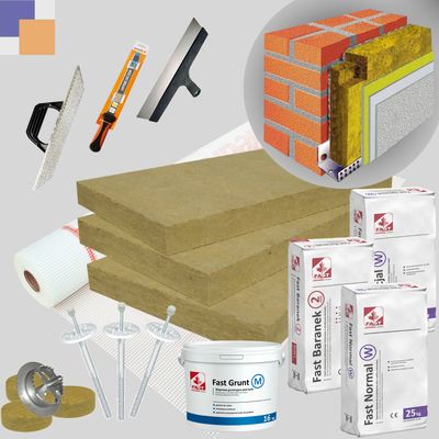 WDVS XXL-Paket • Steinwolle λ 0,034 W/mk • 140mm