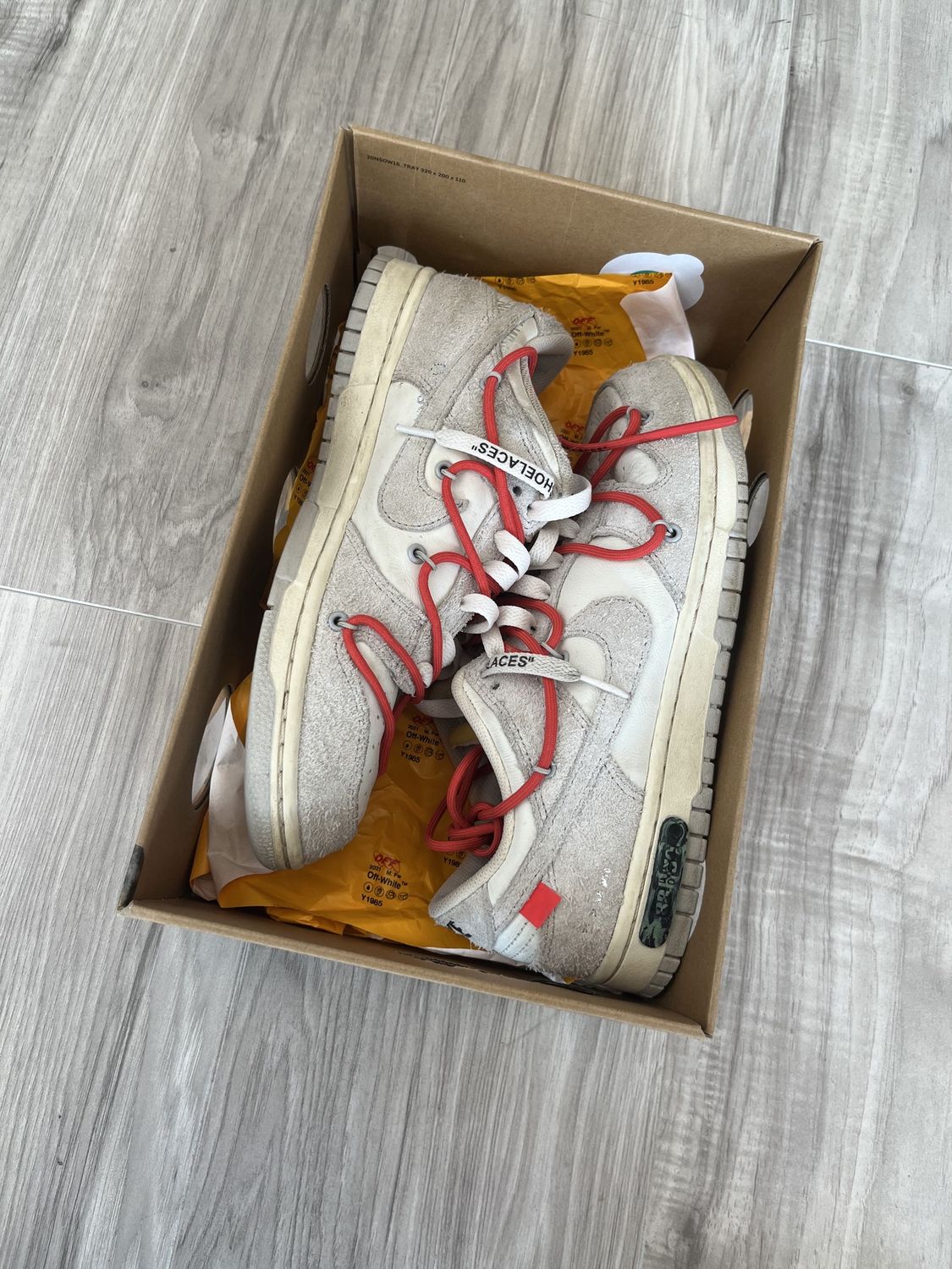 OFF WHITE DUNK LOT 33, USED: 8