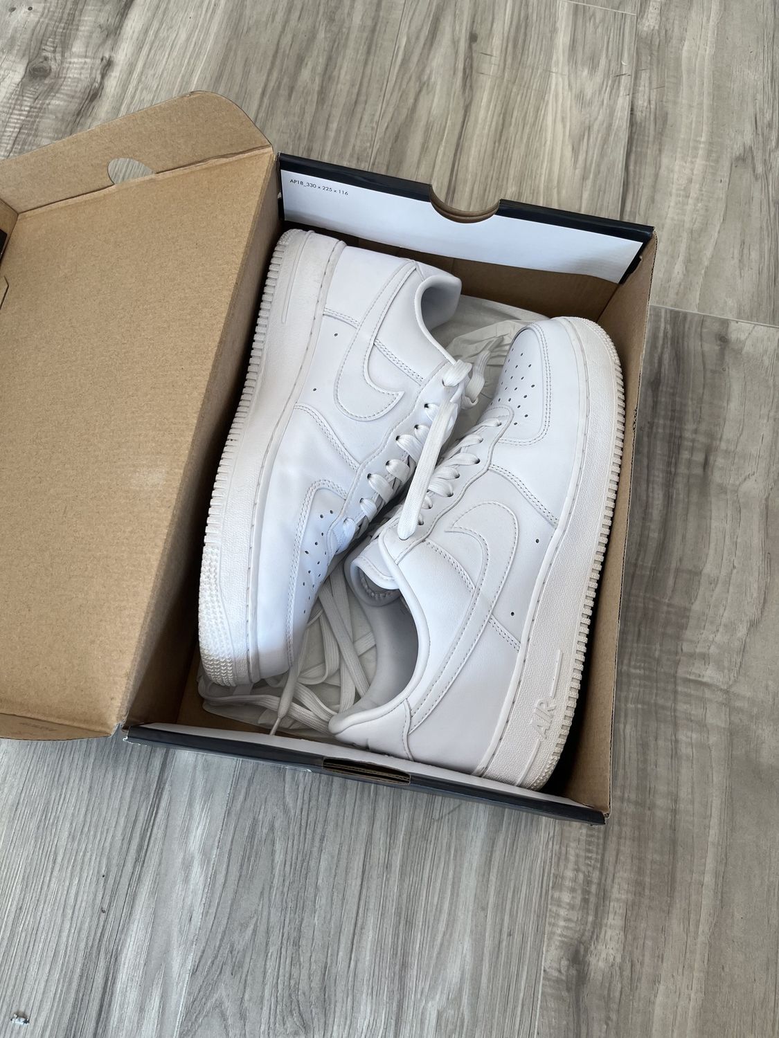AIR FORCE 1 FRESH WHITE, USED: 9.5