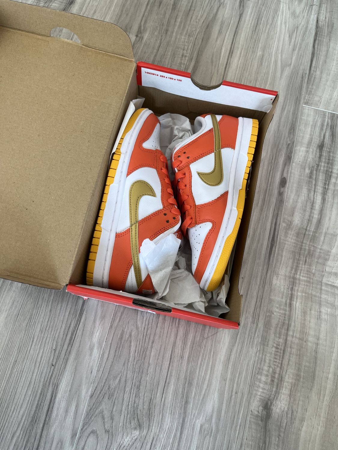 DUNK LOW WHITE ORANGE YELLOW | NEW |, NEW: 5.5W