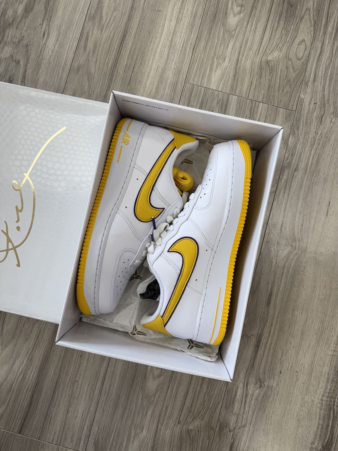 AF1 LOW KOBE WHITE, USED: 10