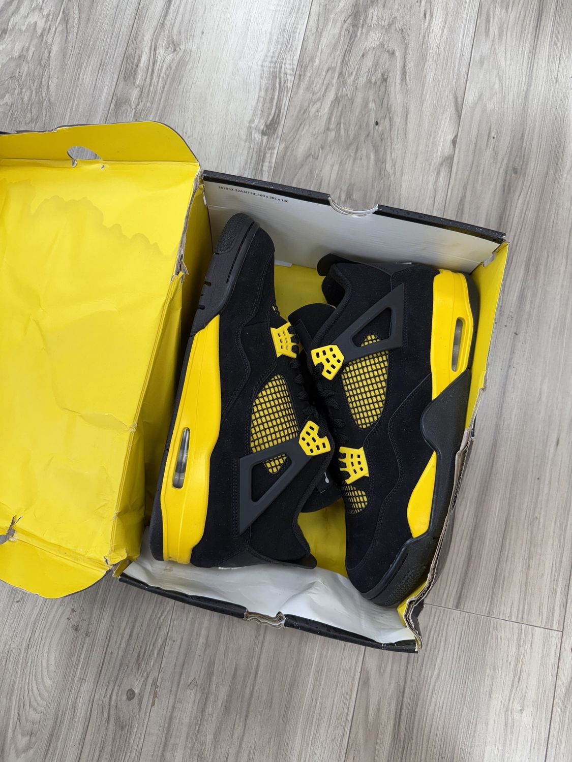 JORDAN 4 YELLOW THUNDER | NEW |, NEW: 13