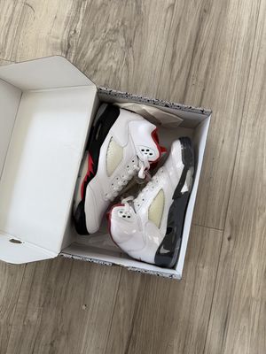 JORDAN 5 FIRE RED SILVER TONGUE  | NEW |