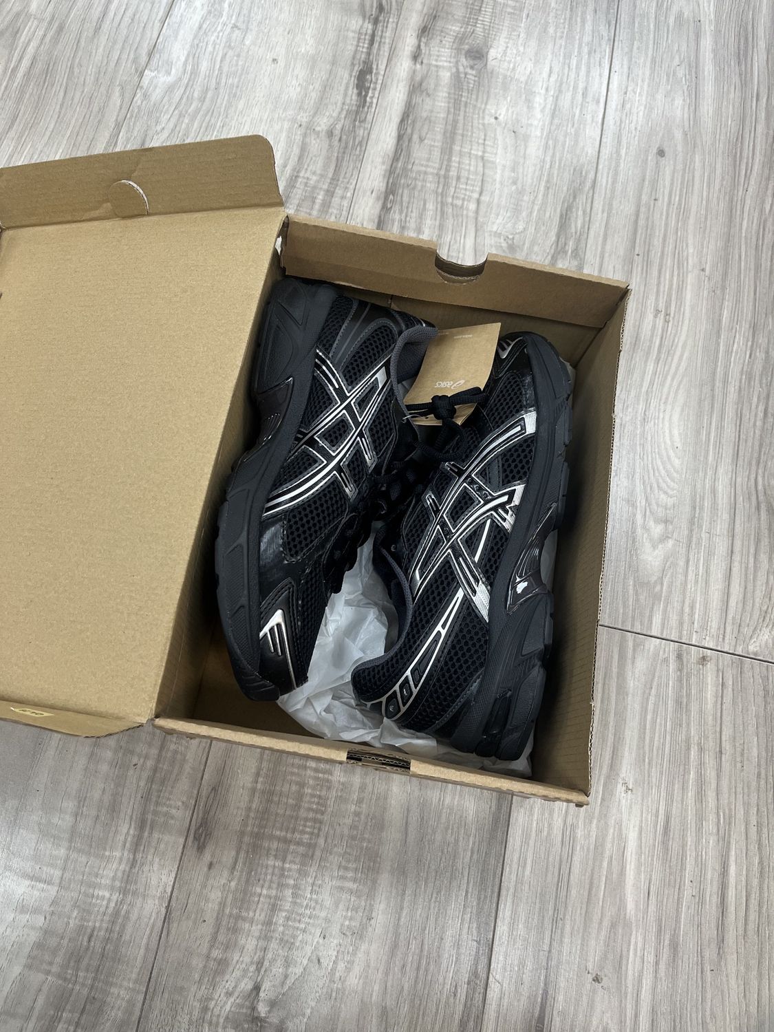 ASICS GEL-1130 BLACK PURE SILVER, NEW: 8