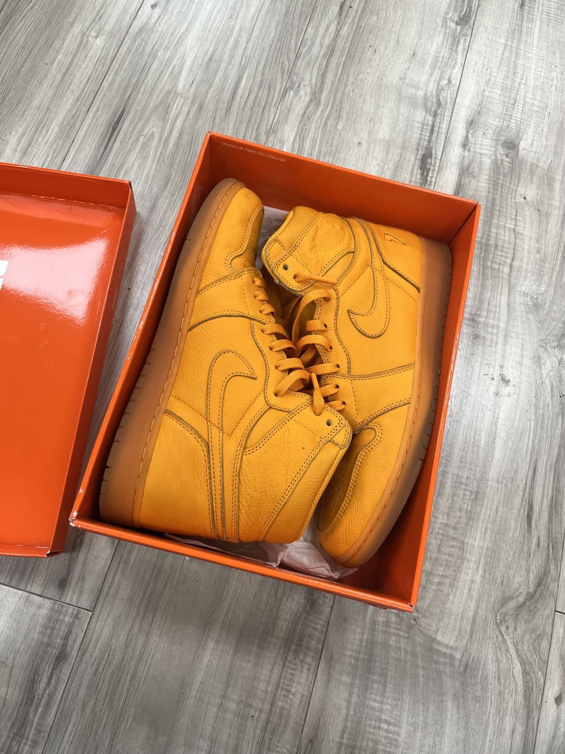 JORDAN 1 HIGH GATORADE ORANGE, USED: 11.5