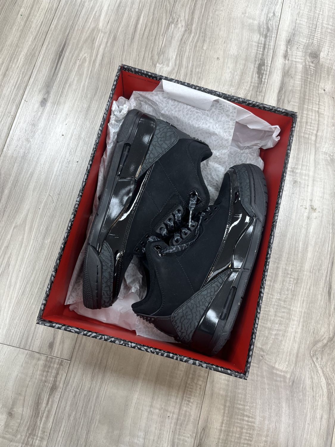 JORDAN 3 BLACK CAT, USED: 7