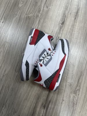 JORDAN 3 FIRE RED | NO BOX |