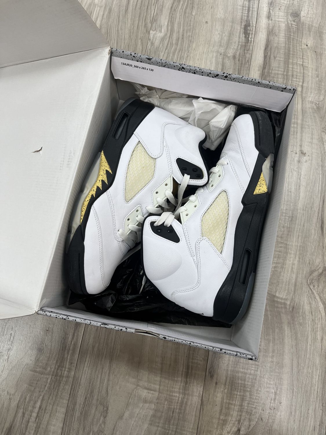 JORDAN 5 OLYMPIC, USED: 11.5