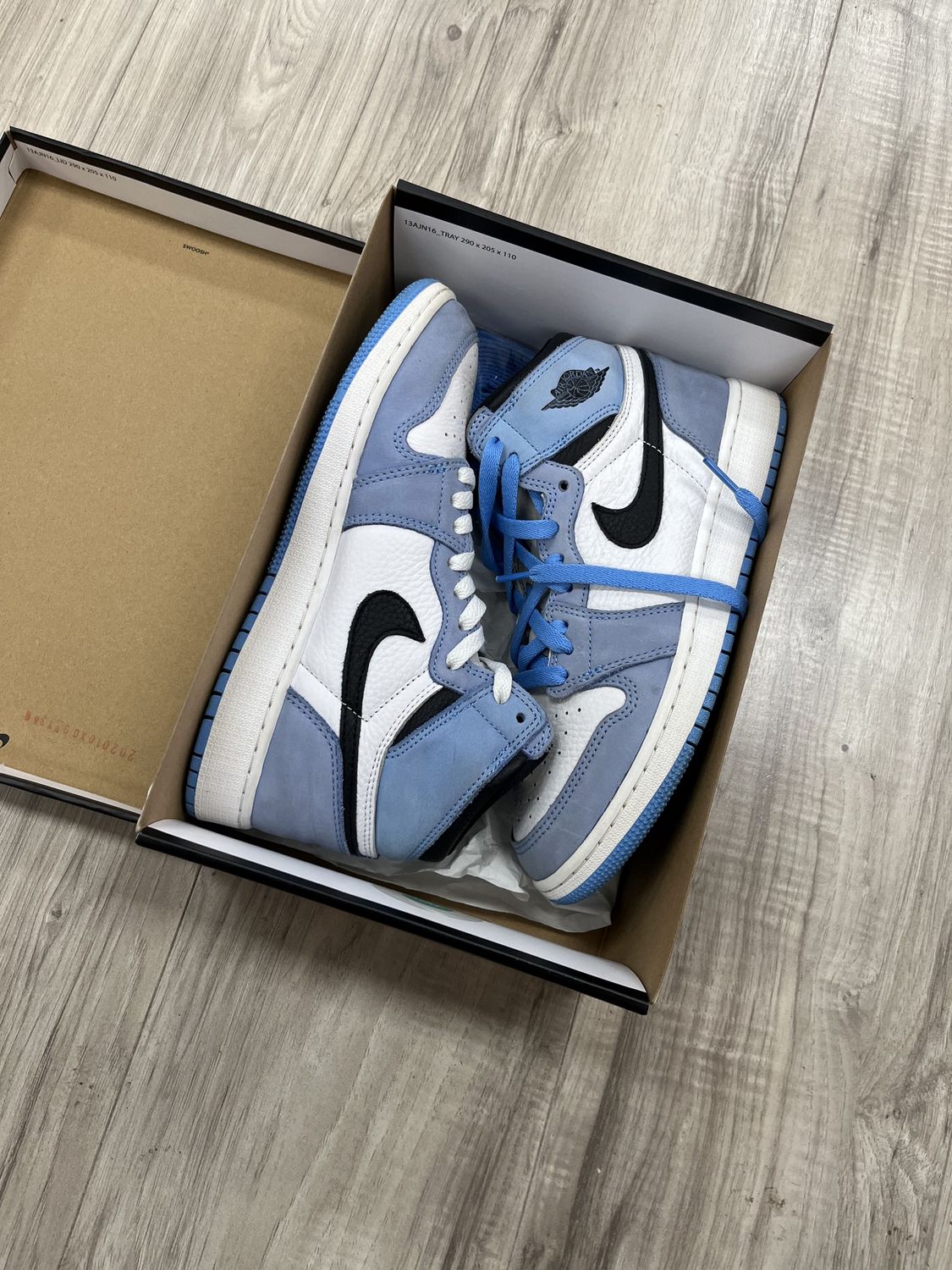 JORDAN 1 UNI BLUE, USED: 7