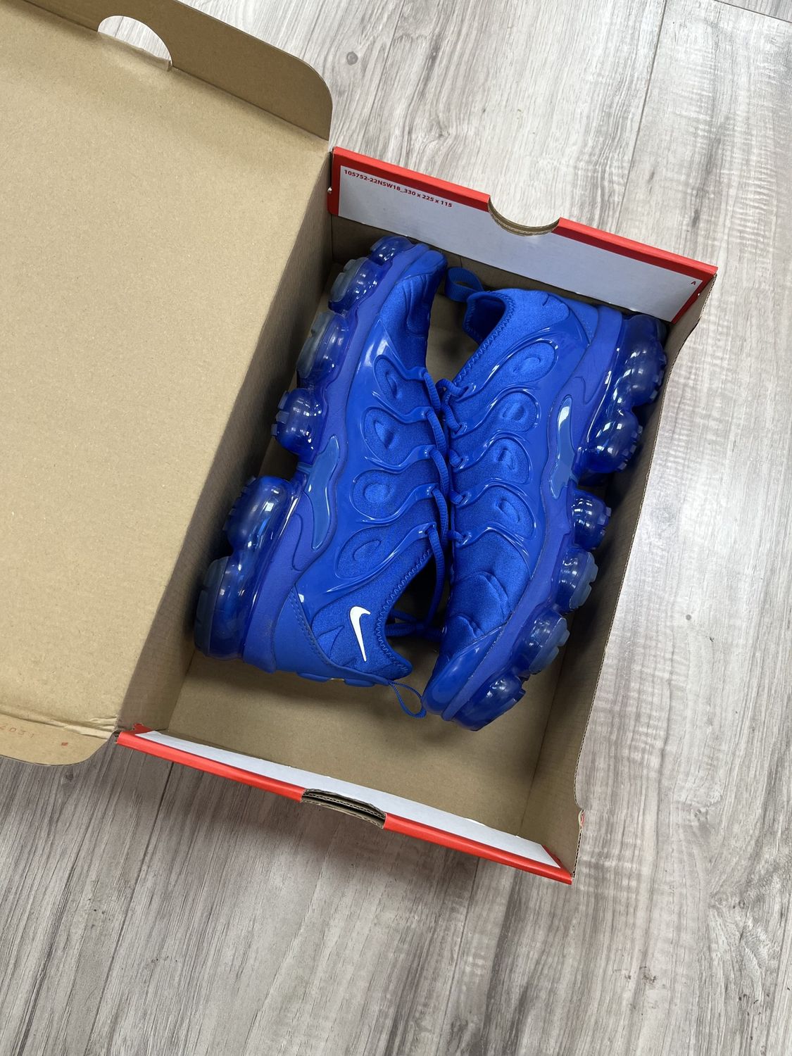 VAPOR MAX PLUS BLUE, USED: 8.5