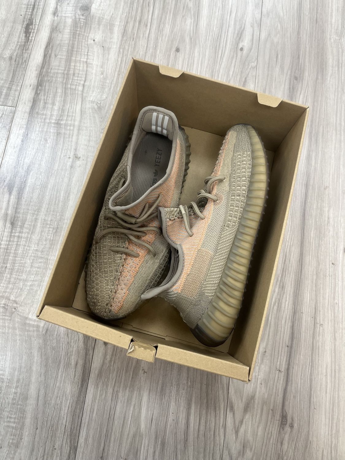YEEZY BOOST 350 SAND TAUPE, USED: 10