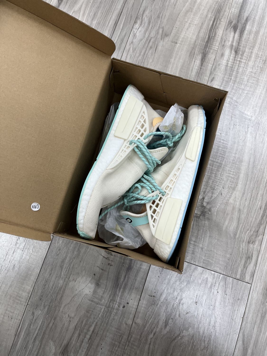 ADIDAS NMD PHARRELL HUMAN RACE N.E.R.D., USED: 8.5