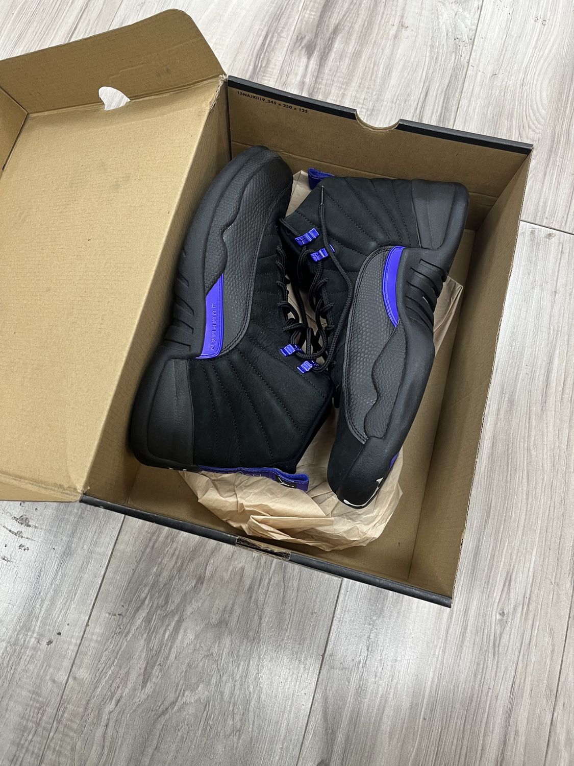 JORDAN 12 DARK CONCORD, USED: 9.5