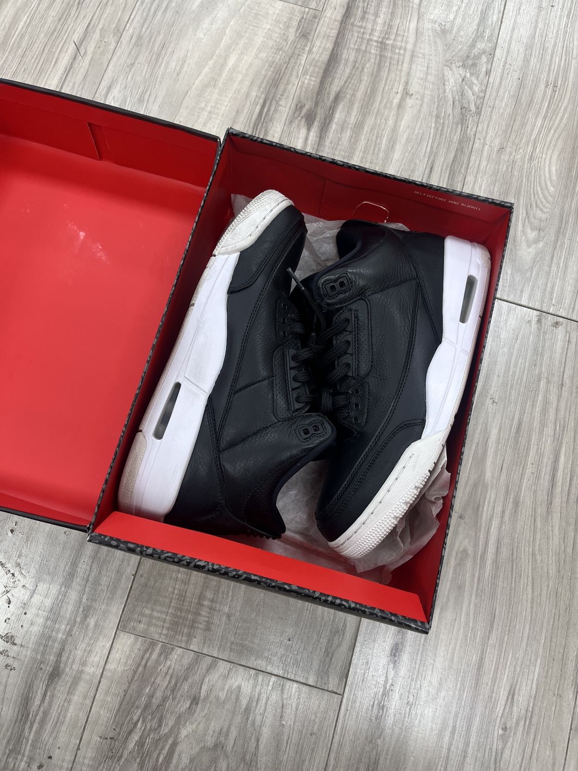 JORDAN 3 CYBER MONDAY CLEAN, USED: 11