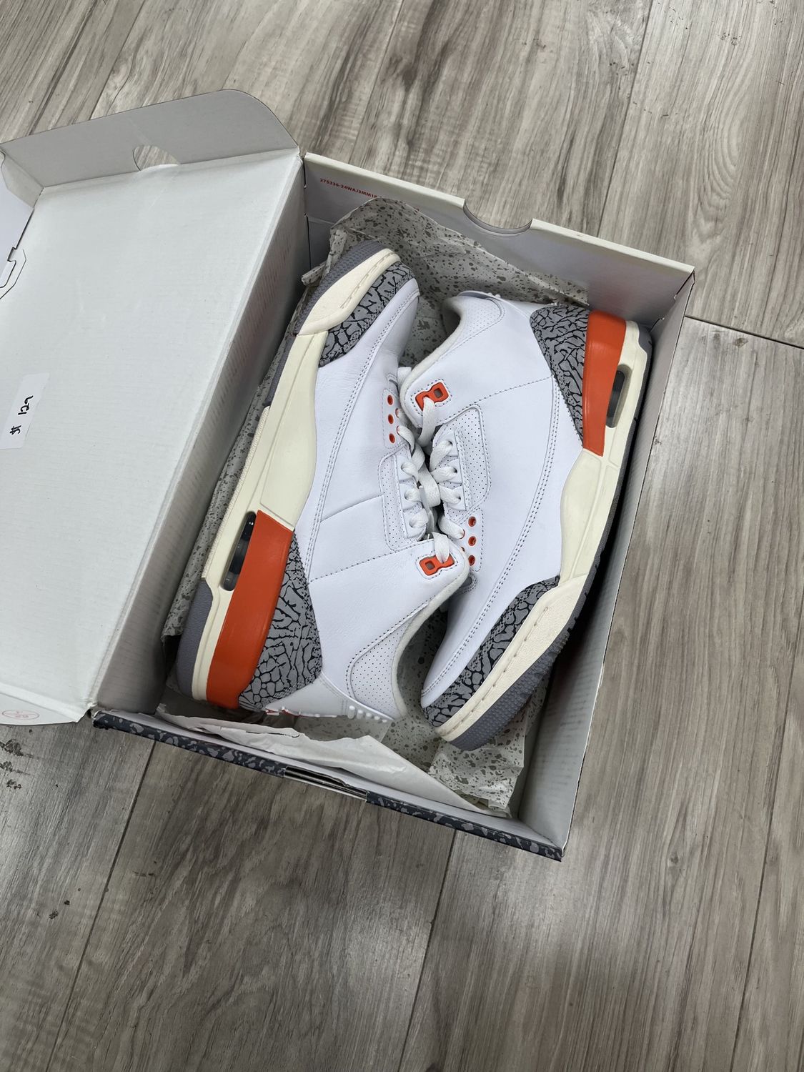 JORDAN 3 PEACHES, USED: 11W