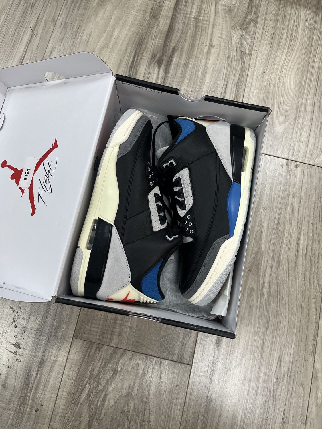 JORDAN 3 RARE AIR, USED: 10