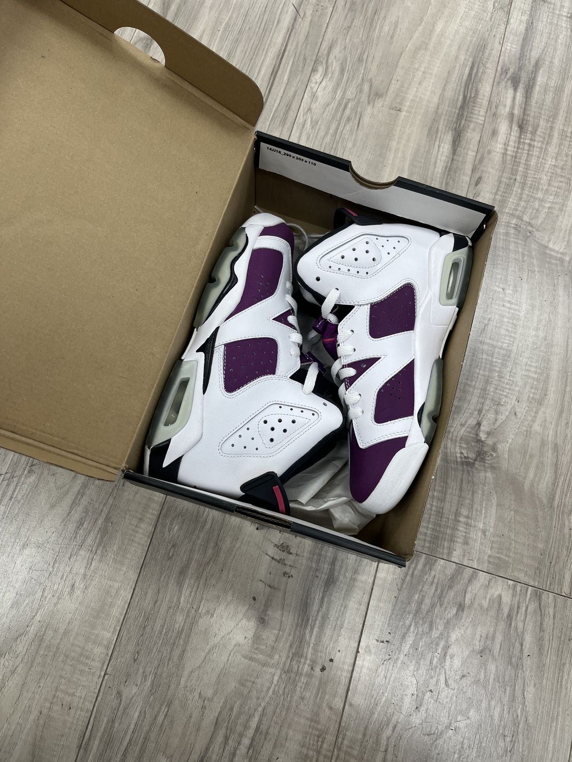 JORDAN 6 GRAPE | NO BOX |, USED: 6Y