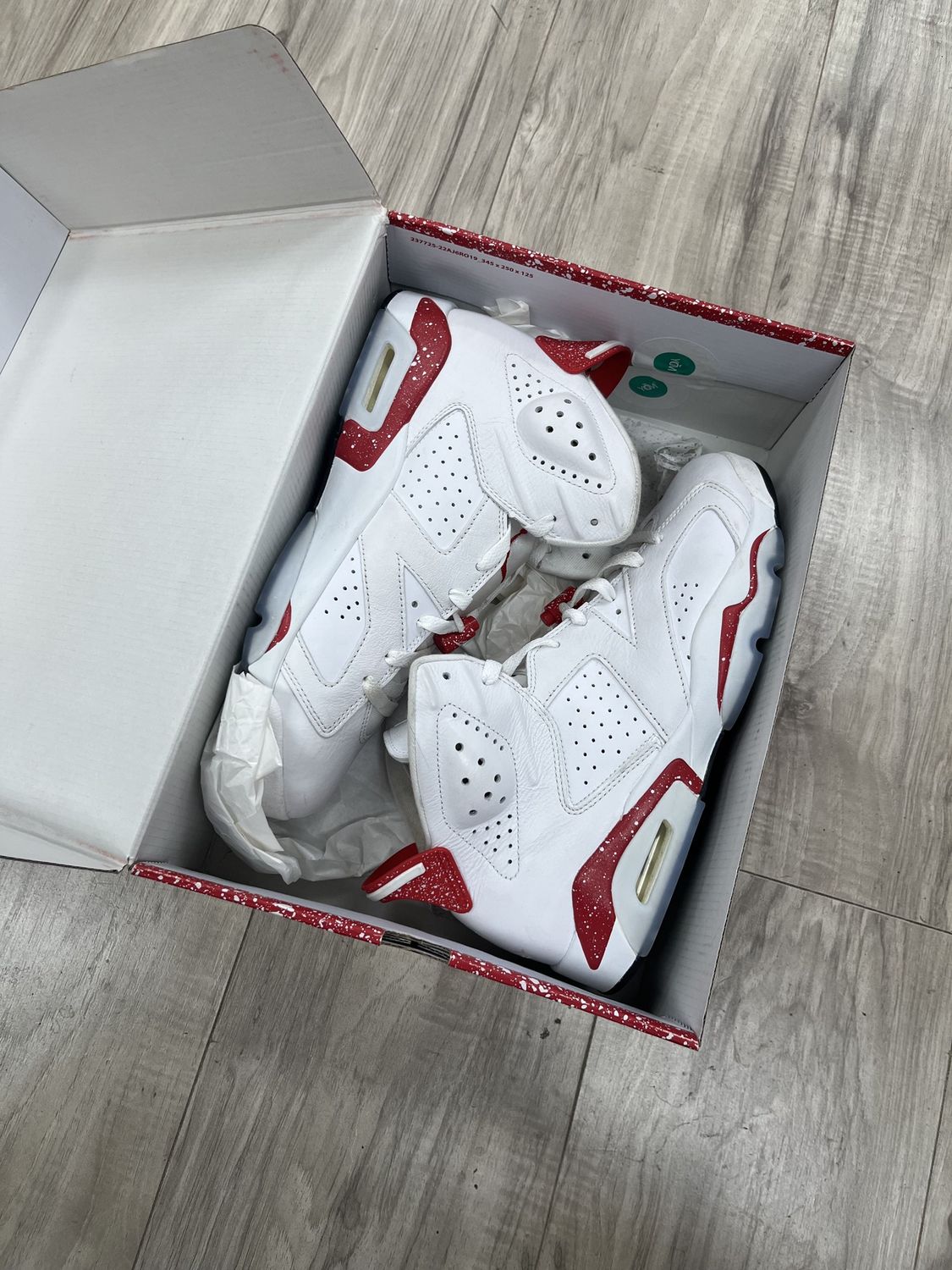 JORDAN 6 RED OREO CLEAN, USED: 10