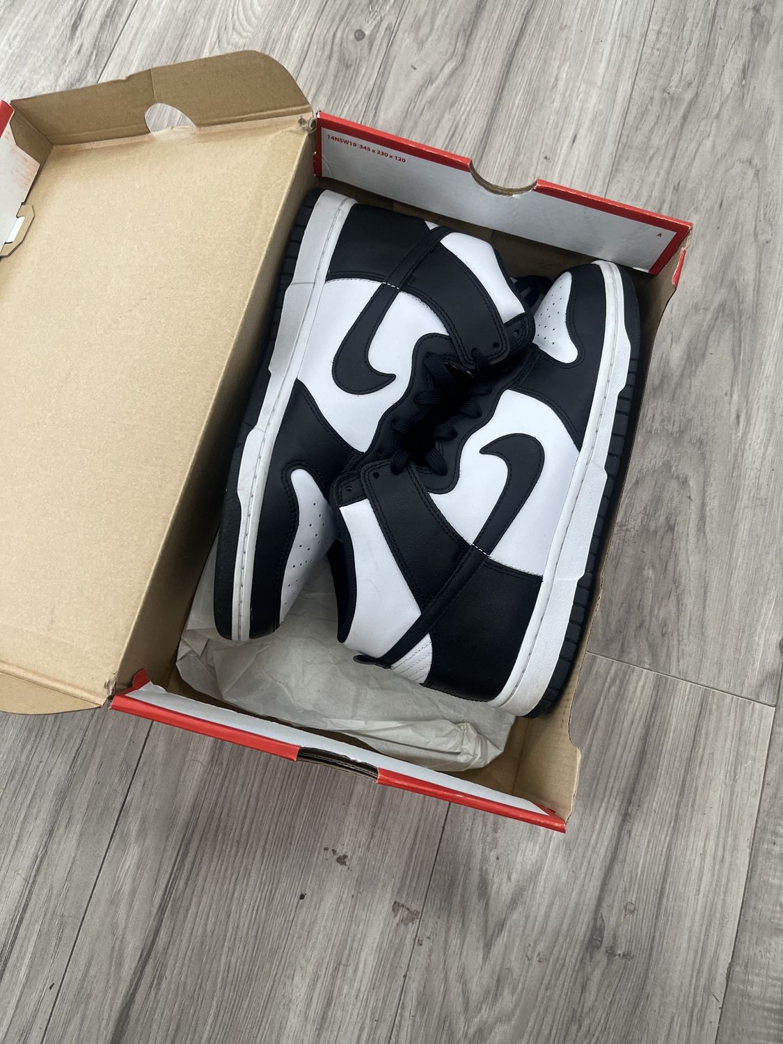 DUNK HIGH PANDA, USED: 10