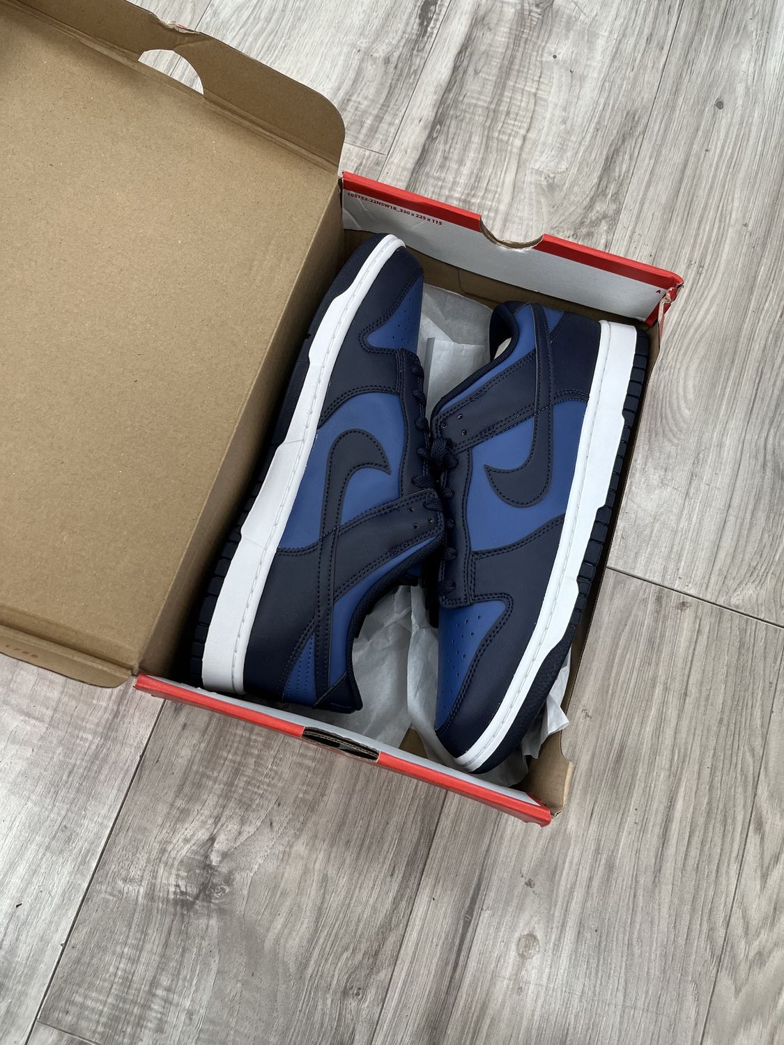 DUNK LOW BLACK BLUE |NEW |, NEW: 12