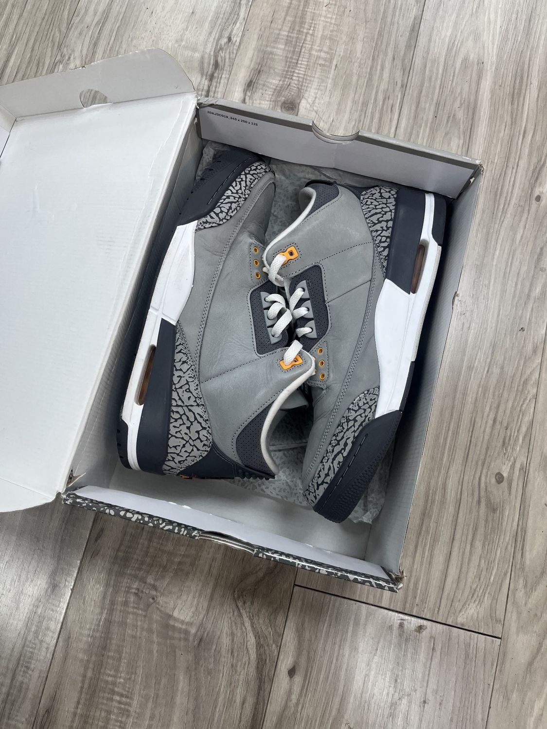 JORDAN 3 COOL GREY |, USED: 12