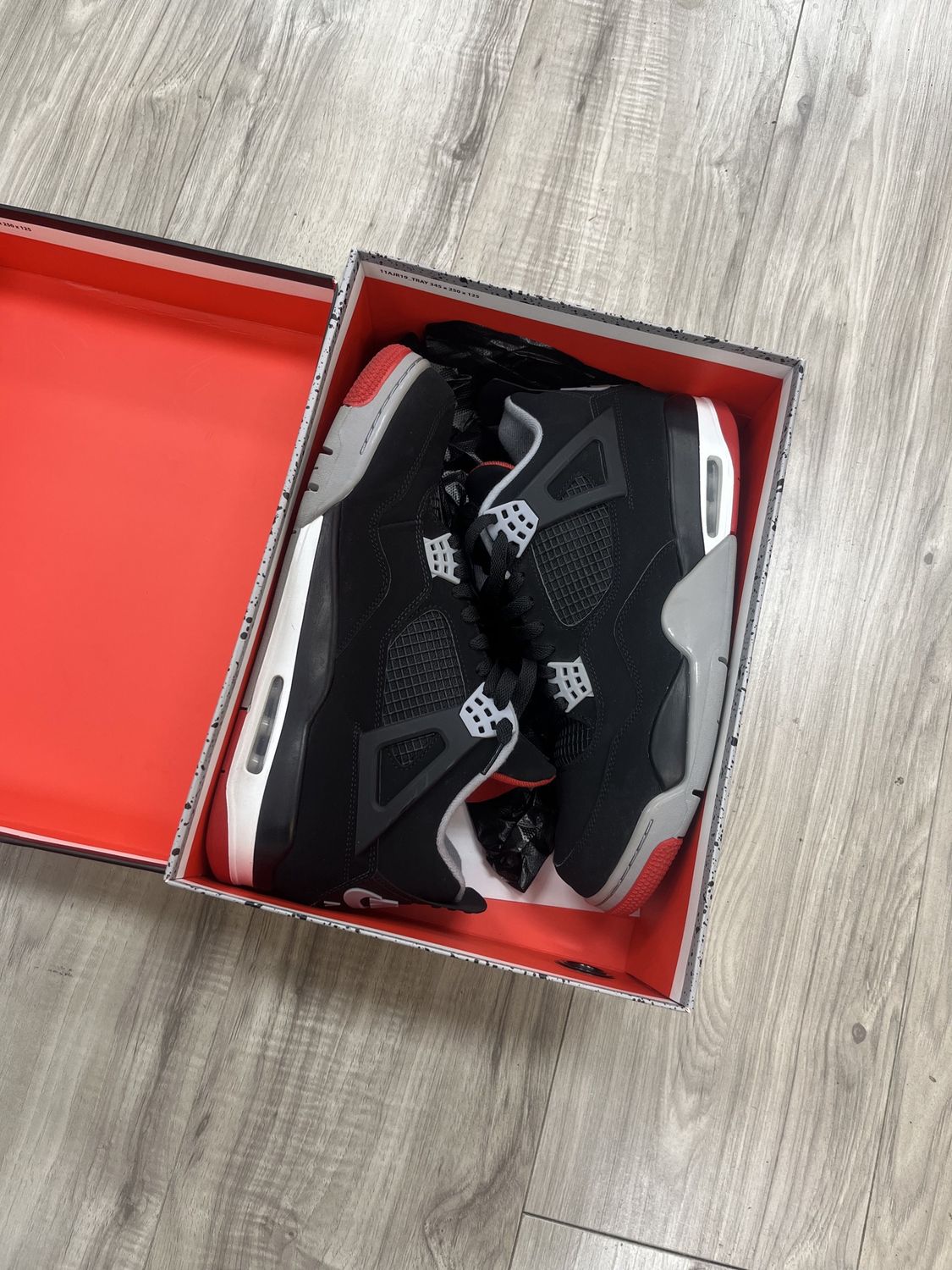 JORDAN 4 BRED 2019 |, USED: 12