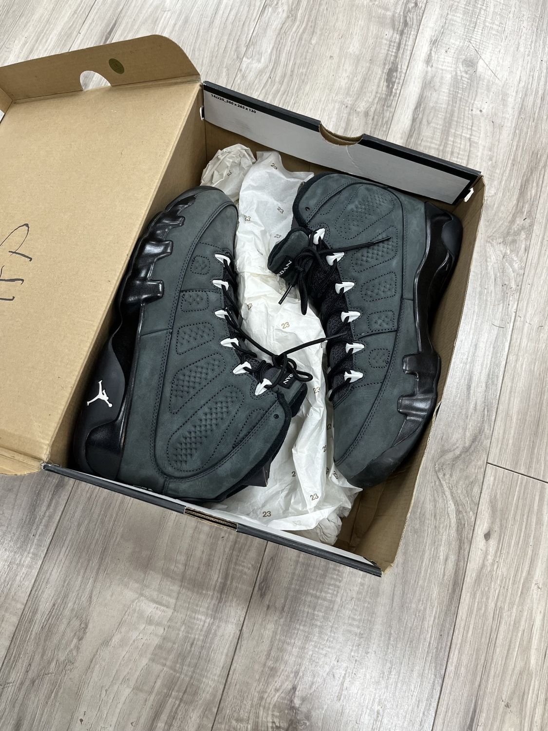JORDAN 9 ANTHRACITE |, USED: 10