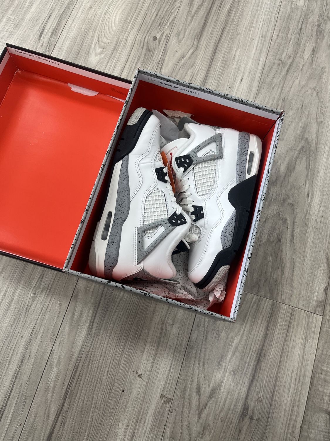 JORDAN 4 WHITE CEMENT