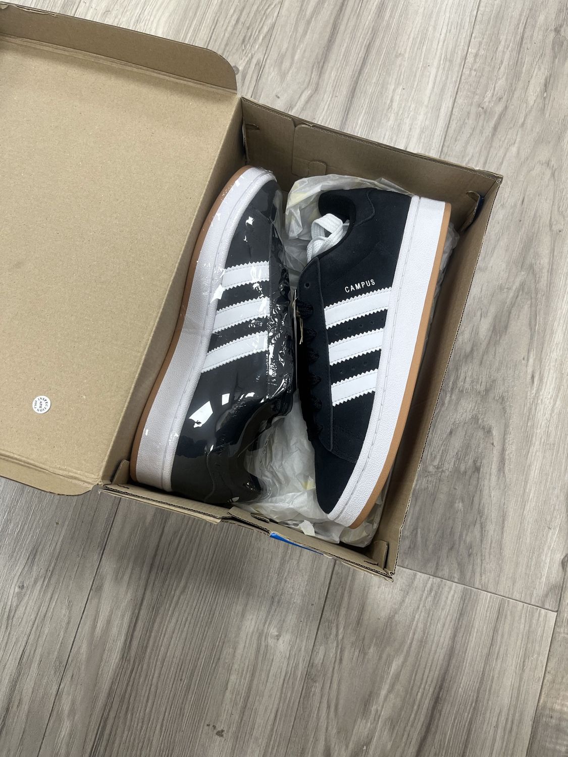 ADIDAS CAMPUS WHITE BLACK | NEW |, NEW: 8W